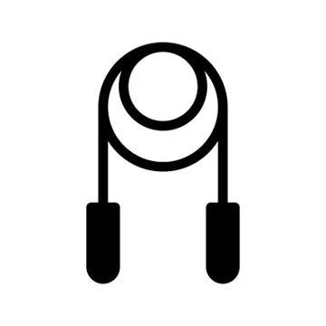 Exercise glyph flat icon Ilustración de archivo