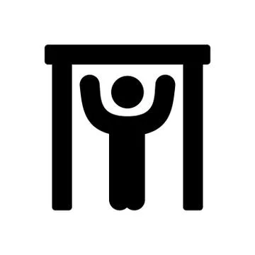 Exercise glyph flat icon Ilustración de archivo