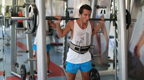 Exercise in the gym series 21 Stock Footage 41336241