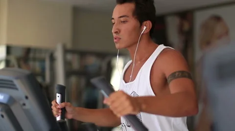 Exercise in the gym series 3 Stock Footage 41335240