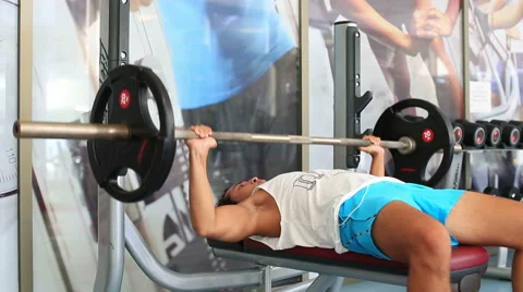 Exercise in the gym series 4 Stock Footage 41335285