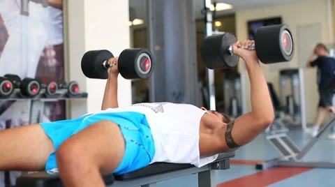 Exercise in the gym series 5 Stock Footage 41335306