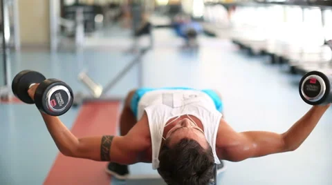 Exercise in the gym series 9 Stock Footage 41335436