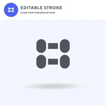 Exercise icon vector, filled flat sign, solid pictogram isolated on white, logo Stock Illustration