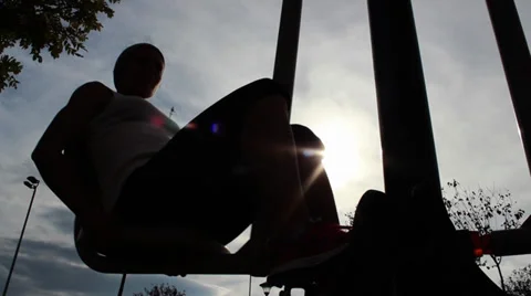 Exercise for Legs Stock Footage 32371751