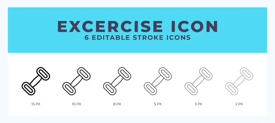 Exercise line icon. High quality icon symbol for web design. App Illustrazione stock