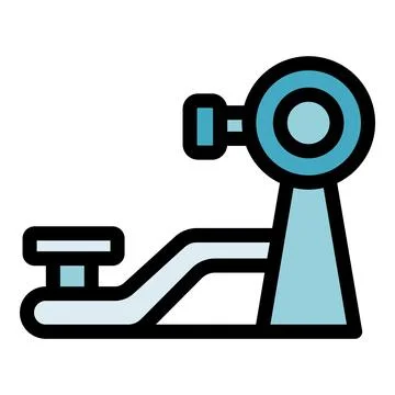 Exercise machine providing lower back support during workout Stock Illustration