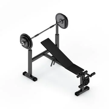 Exercise machine.Isolated on white background.3D rendering illustration. 스톡 일러스트