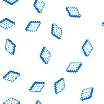 Exercise mat gym equipment isometric icon seamless pattern Stock Illustration