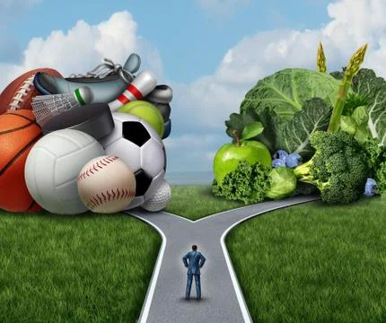 Exercise Or Diet Stock Illustration