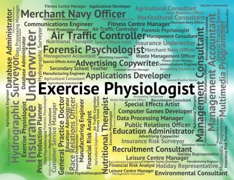 Exercise Physiologist Indicates Job Expert And Work Stockillustratie
