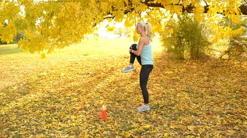 Exercise preparation Stock Footage 88450472