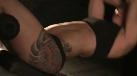 Exercise for the press Stock Footage 56343915