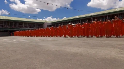 An exercise program as a part of reducing gang activity strategy. Stock-Footage 107626820