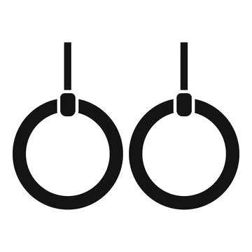 Exercise rings icon simple vector. Doctor therapy Stock Illustration