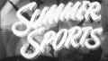 Exercise SUMMER SPORTS SEASON Vintage Old Film Title Graphic Leader Retro Loop HD Footage