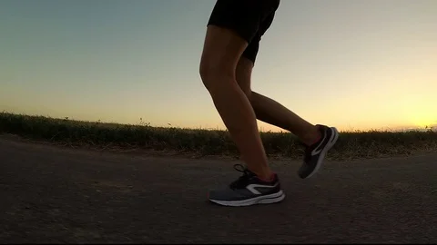Exercise at sunset. Stock Footage 78524503