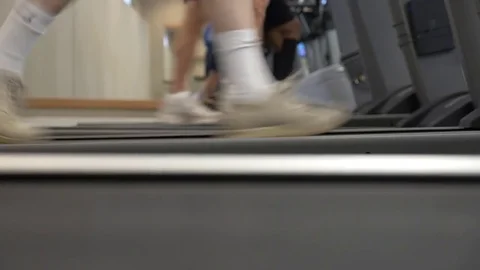 Exercise Treadmill Feet Walking 01 库存影片 75084413