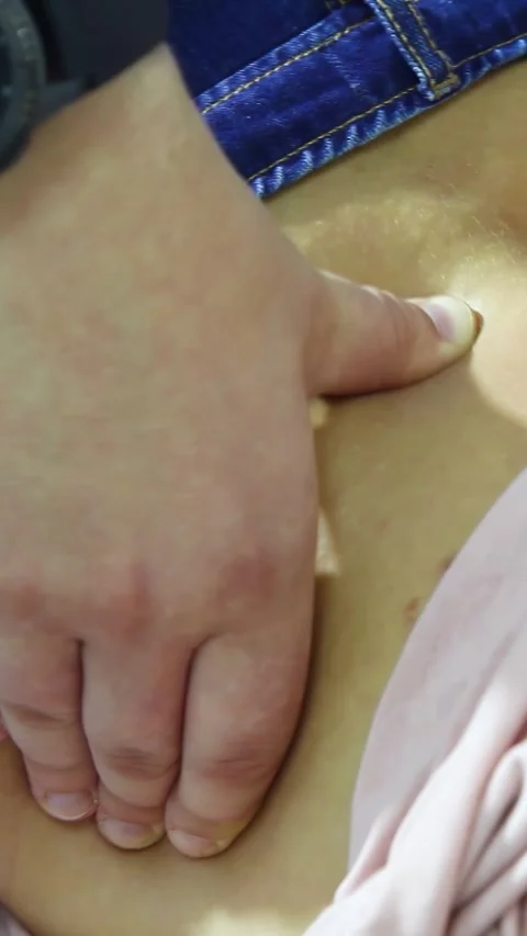 Exercise under supervision of physiotherapist. Vertical video. Stock Footage 305024229