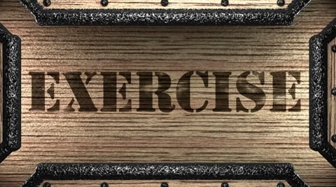 Exercise on wooden stamp Видео 8765949