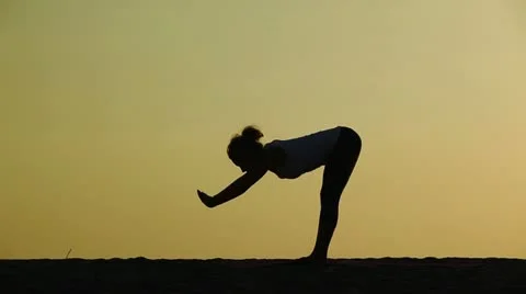 Exercise  yoga Video stock 12404861