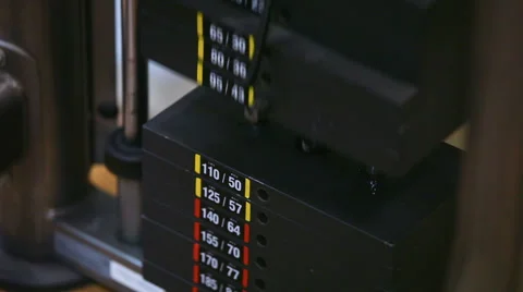 Exercises on the block simulator Stock Footage 67926228