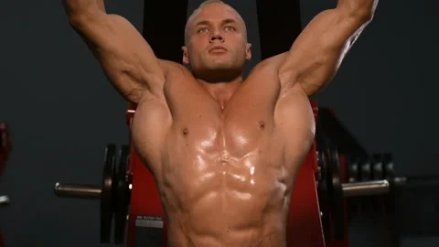 Exercises in gym Video stock 136467489