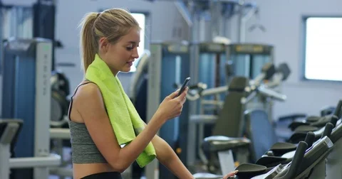 Exercises in the gym properly carried out. fitness concept Stock Footage