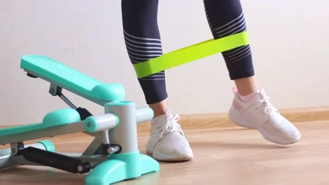 Exercises on the lower body. Stock Footage 235543118