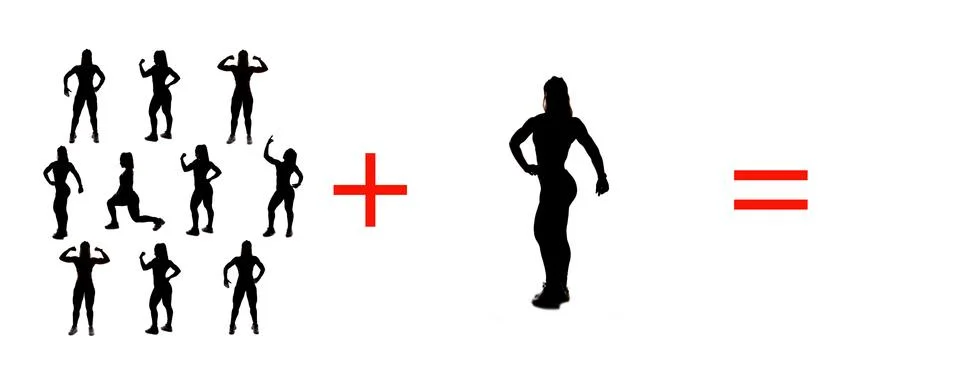 Exercises of mathematical subtraction with objects and persons Illustrazione stock