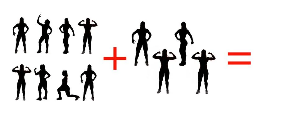 Exercises of mathematical subtraction with objects and persons Illustrazione stock