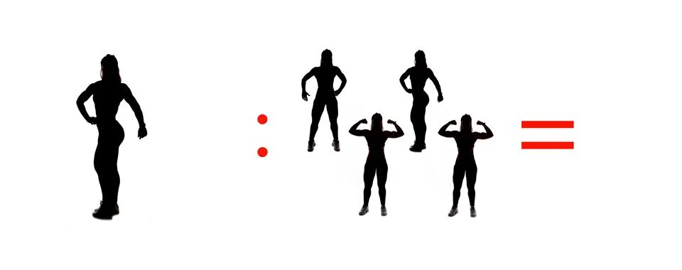 Exercises of mathematical subtraction with objects and persons Illustrazione stock