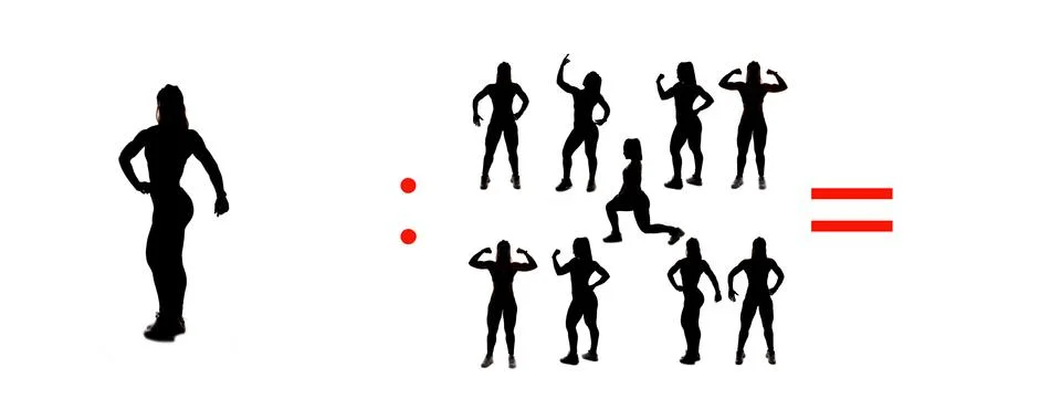 Exercises of mathematical subtraction with objects and persons Illustrazione stock