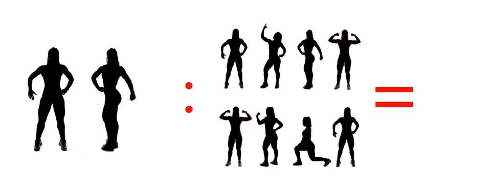 Exercises of mathematical subtraction with objects and persons Illustrazione stock