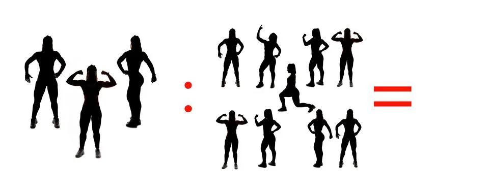 Exercises of mathematical subtraction with objects and persons Illustrazione stock