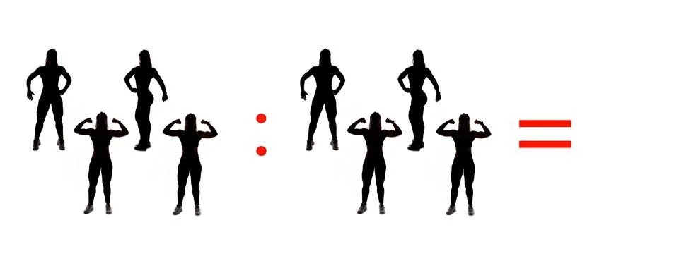 Exercises of mathematical subtraction with objects and persons Illustrazione stock