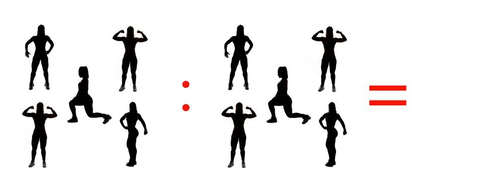 Exercises of mathematical subtraction with objects and persons Illustrazione stock