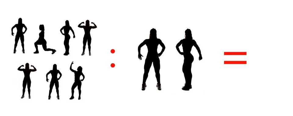 Exercises of mathematical subtraction with objects and persons Illustrazione stock