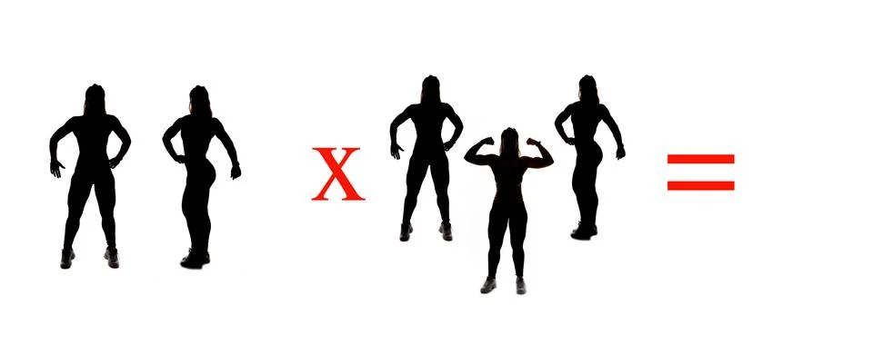 Exercises of mathematical subtraction with objects and persons Illustrazione stock