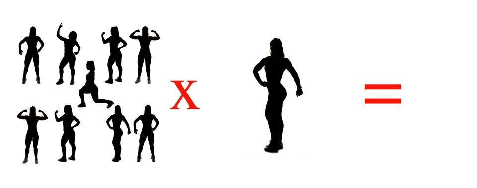 Exercises of mathematical subtraction with objects and persons Stock Illustration