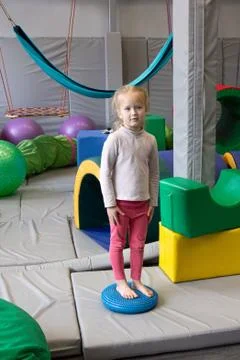 Exercises for sensory integration dysfunction. Sensory processing disorder. Stock Photos
