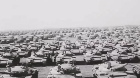 Exercises of Soviet tank crews. USSR 70s  (143) Stock Footage 263661470
