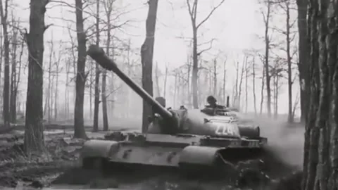 Exercises of Soviet tank crews. USSR 70s  (45) Stock-Footage 263661582