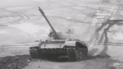 Exercises of Soviet tank crews. USSR 70s  (47) Stock Footage 263661586