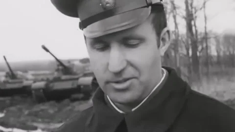 Exercises of Soviet tank crews. USSR 70s  (55) Stock Footage 263661612