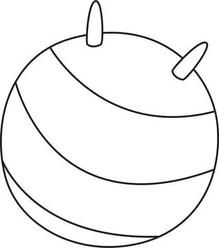 Exercise/Yoga Ball Иллюстрация