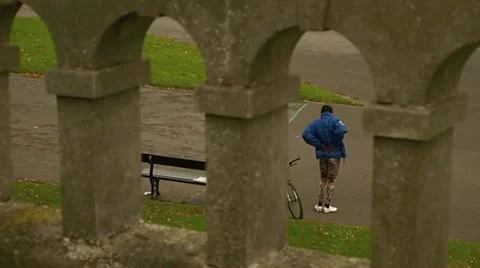 Exercising cyclist 2 Video stock 12490527