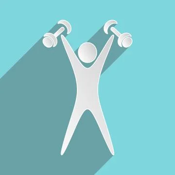 Exercising figure イラスト素材