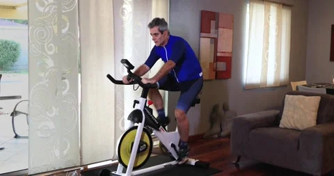 Exercising at Home Stock Footage 132082171