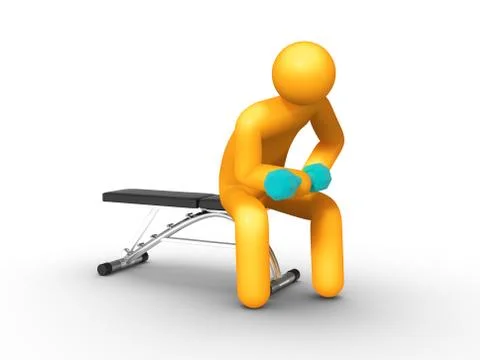 Exercising Stock Illustration